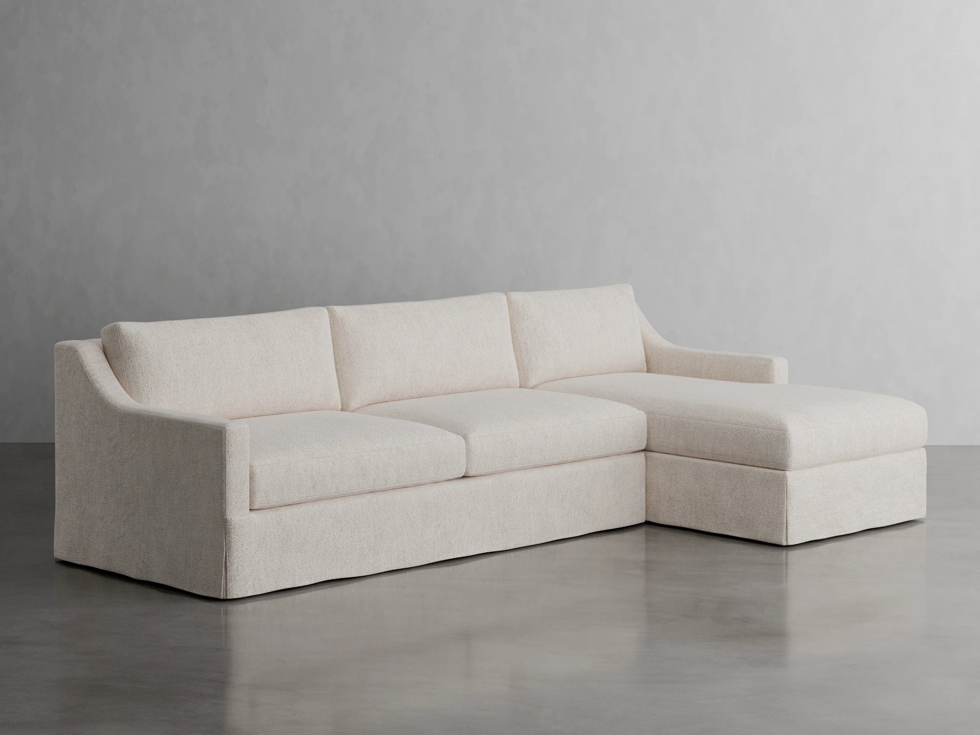 ariele chaise sectional studio scene