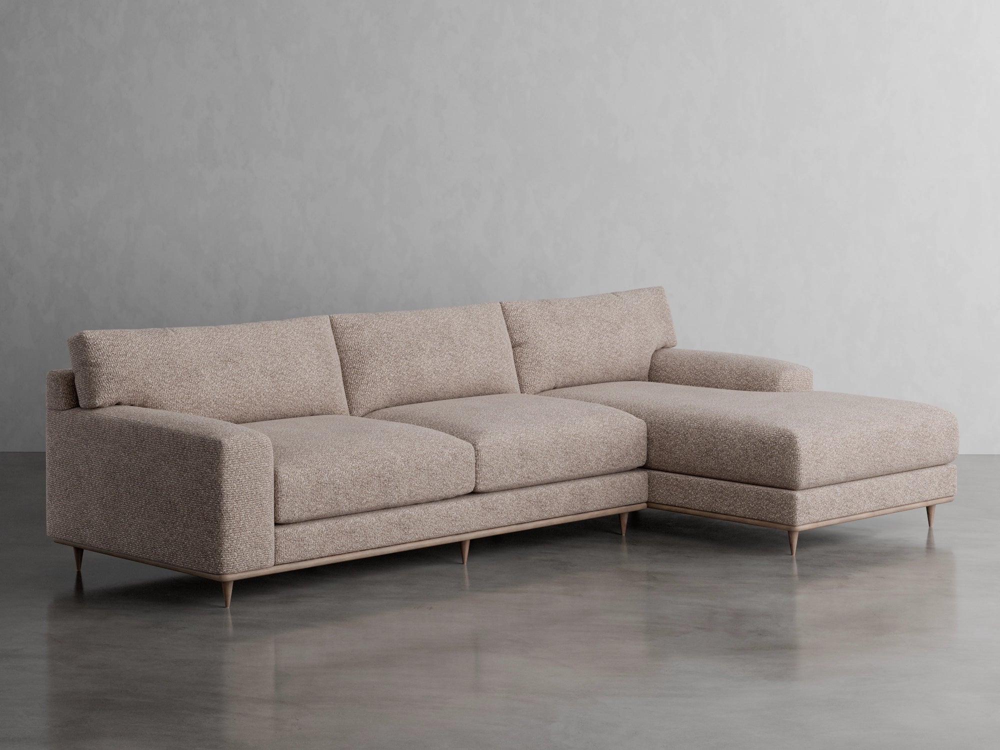 calvin chaise sectional studio scene