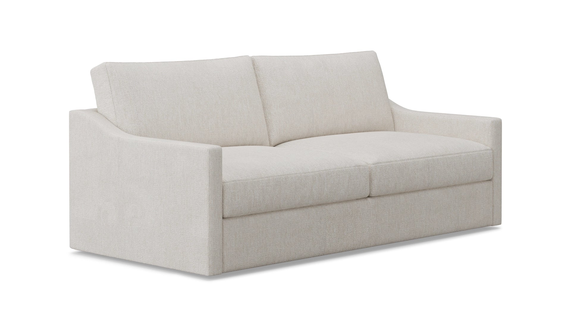 fawn sofa 45 degree view