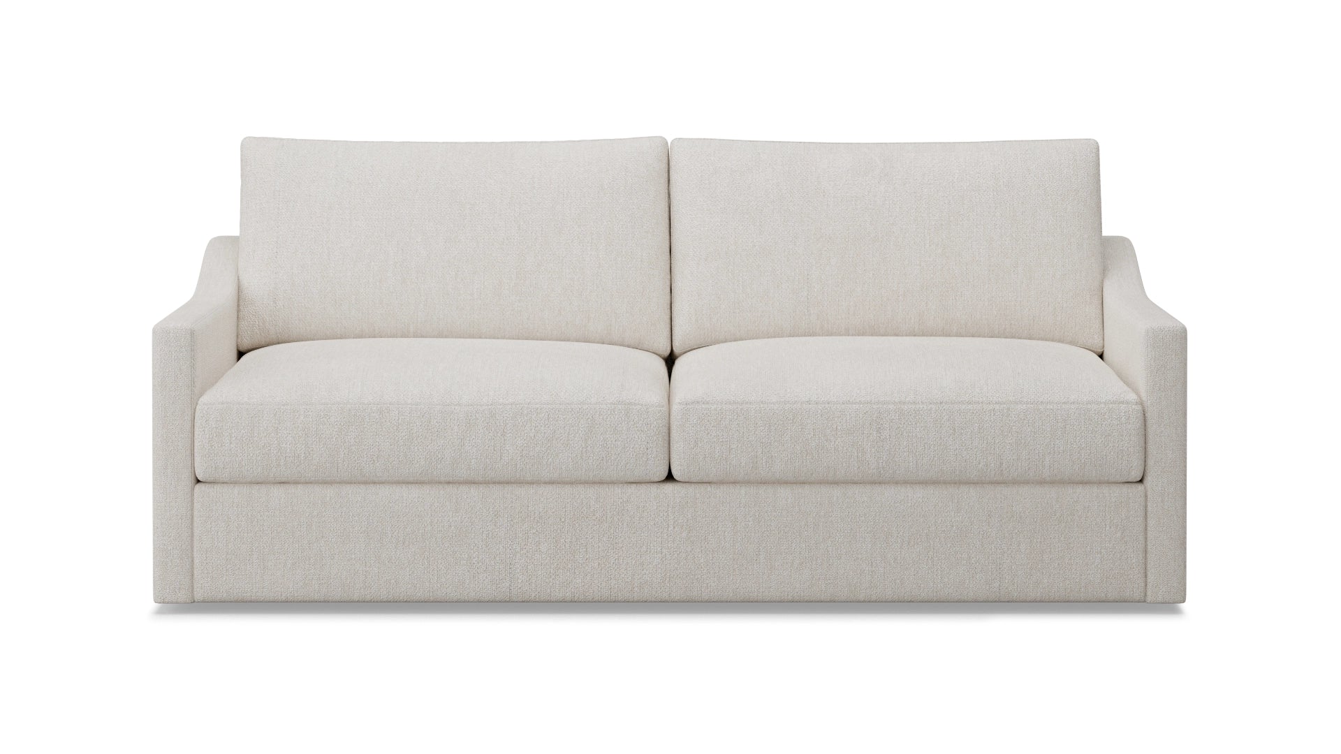 fawn sofa front view