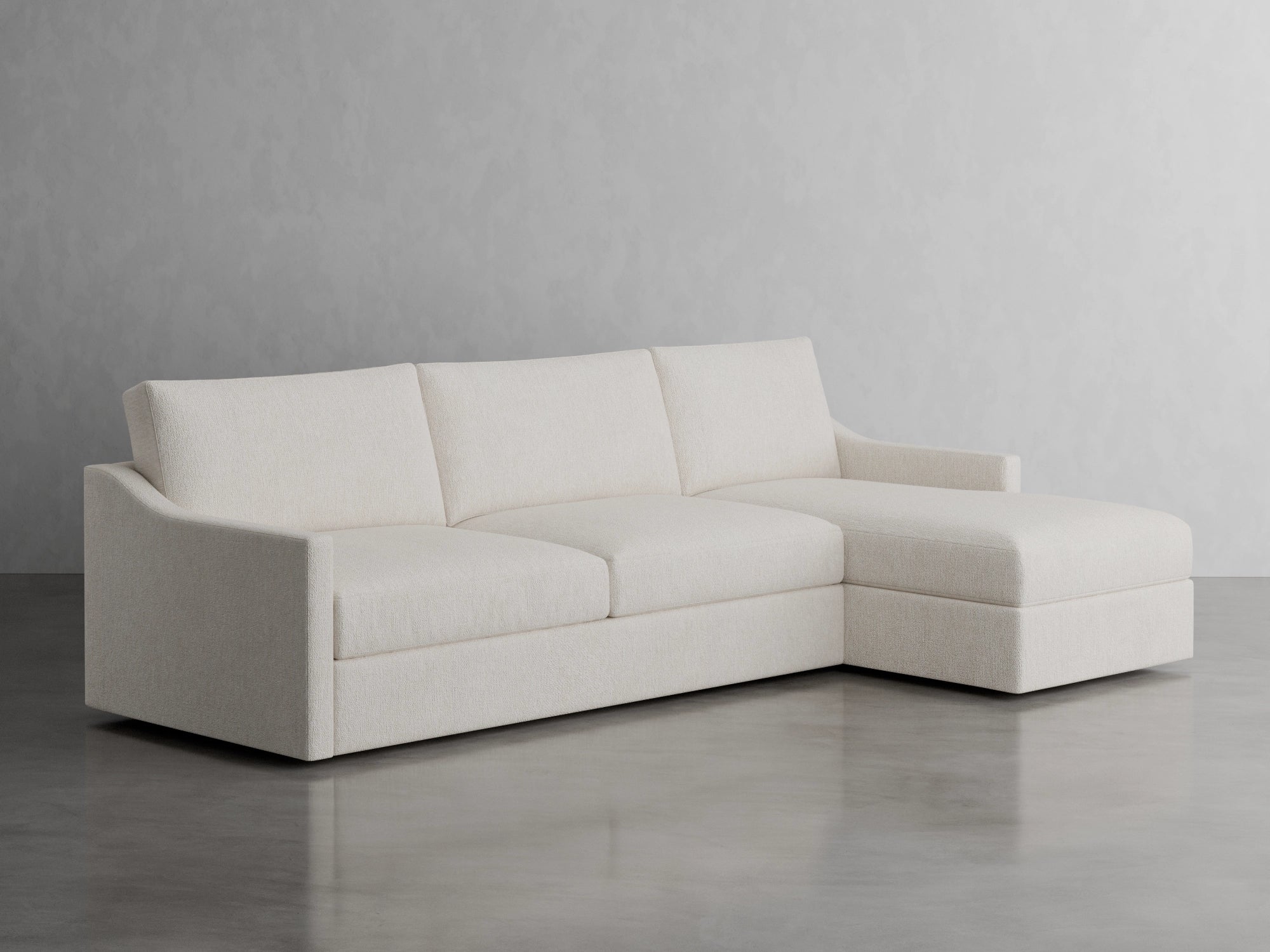 fawn chaise sectional studio scene