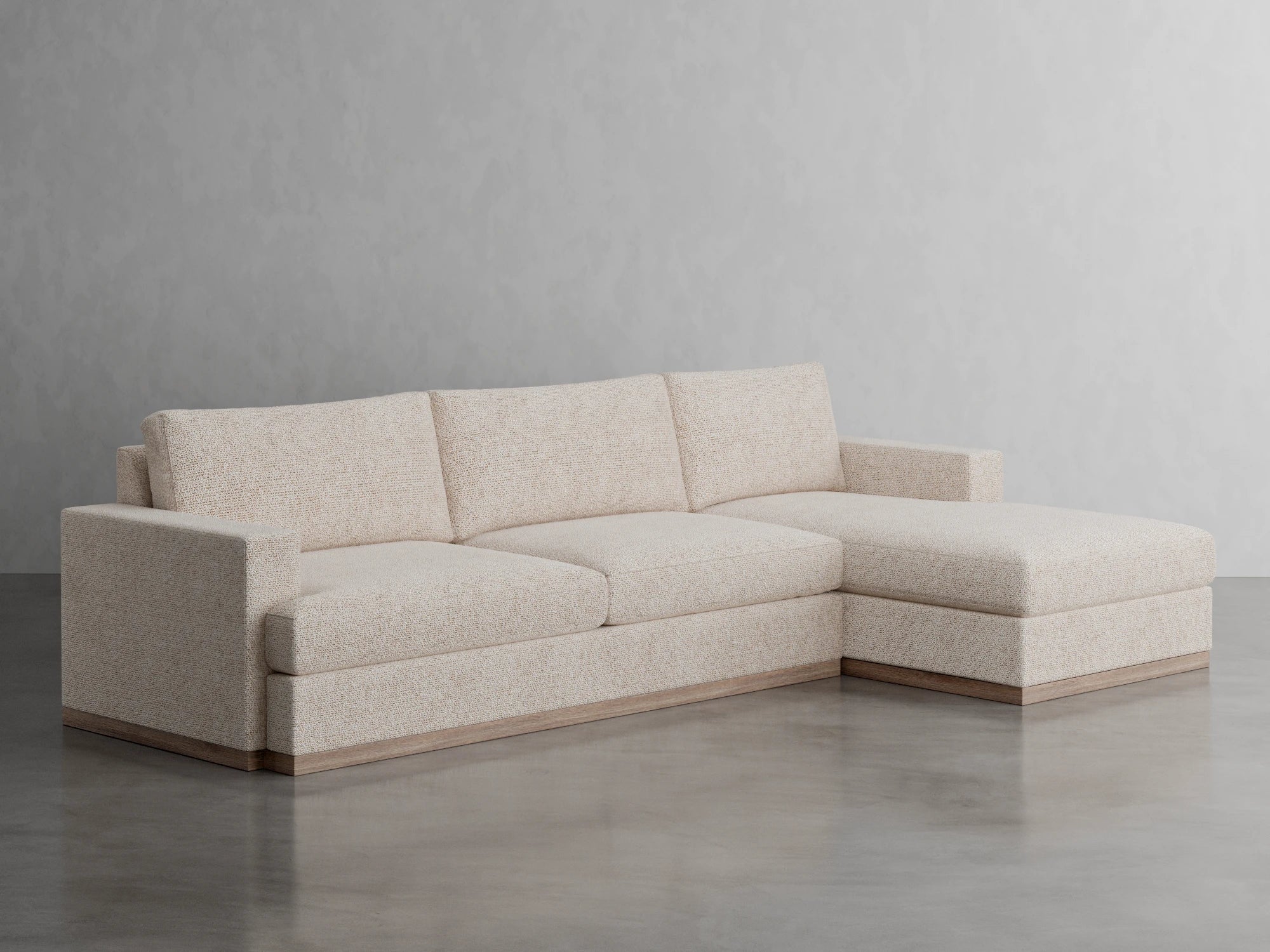 mara chaise sectional studio scene